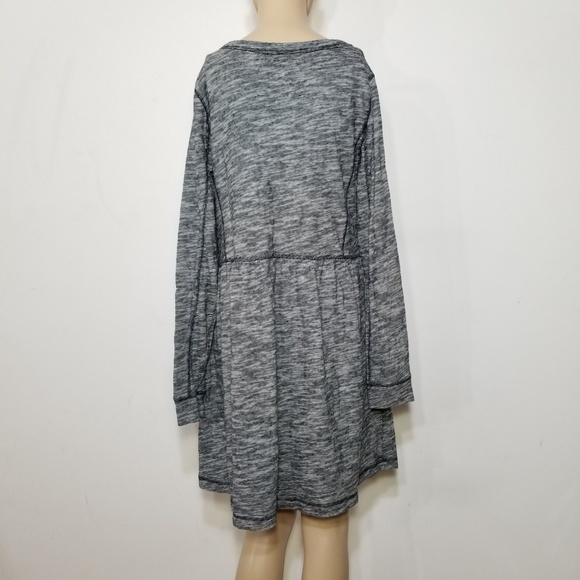 Anthro Saturday Sunday Desna Blue Grey Dress Large - Picture 3 of 8